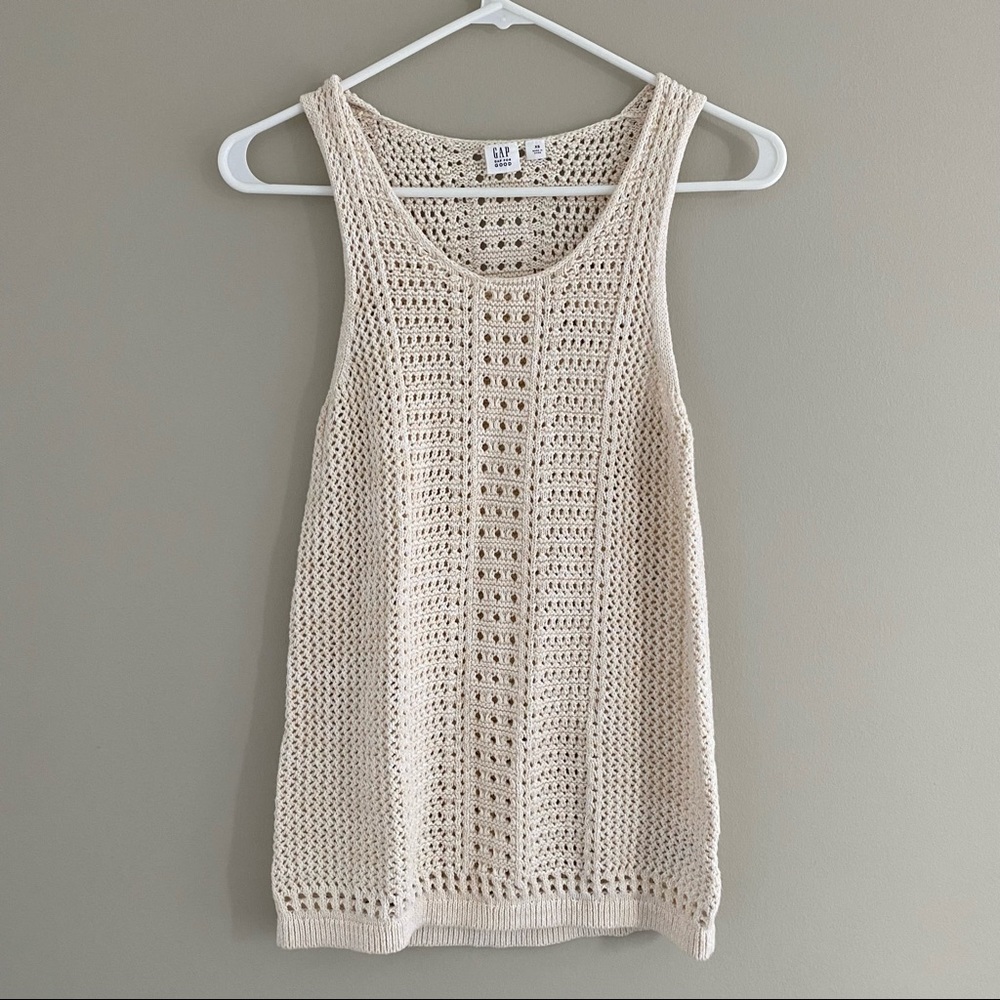 GAP Creme Knit Tank (Size XS)